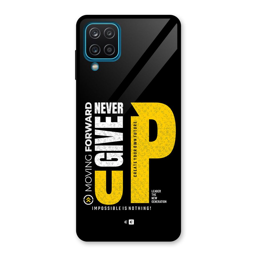 Moving Forward Glass Back Case for Galaxy A12