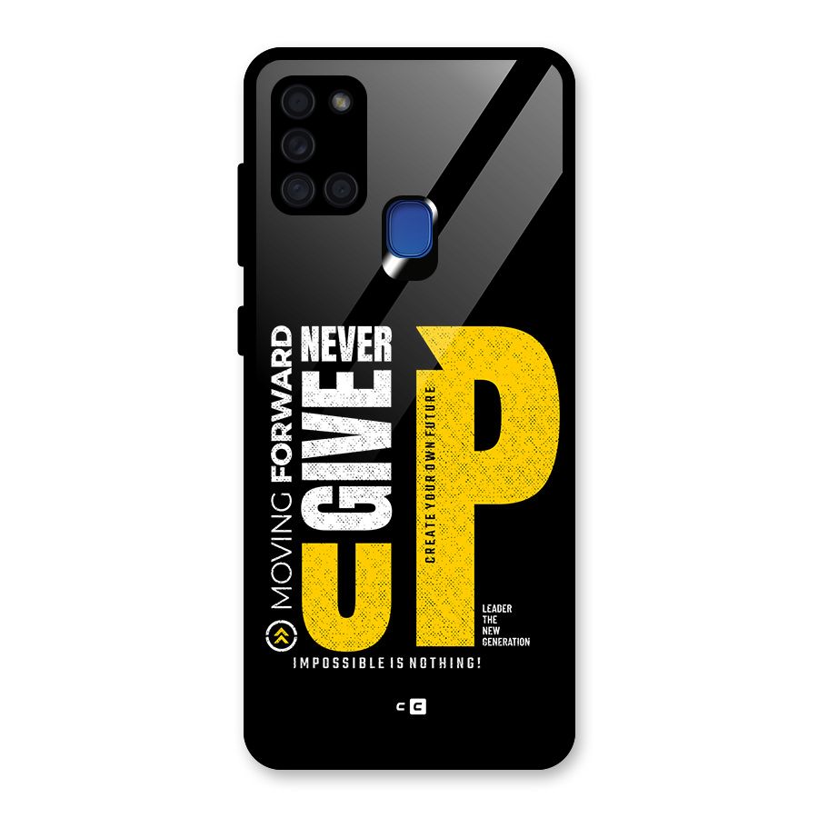 Moving Forward Glass Back Case for Galaxy A21s