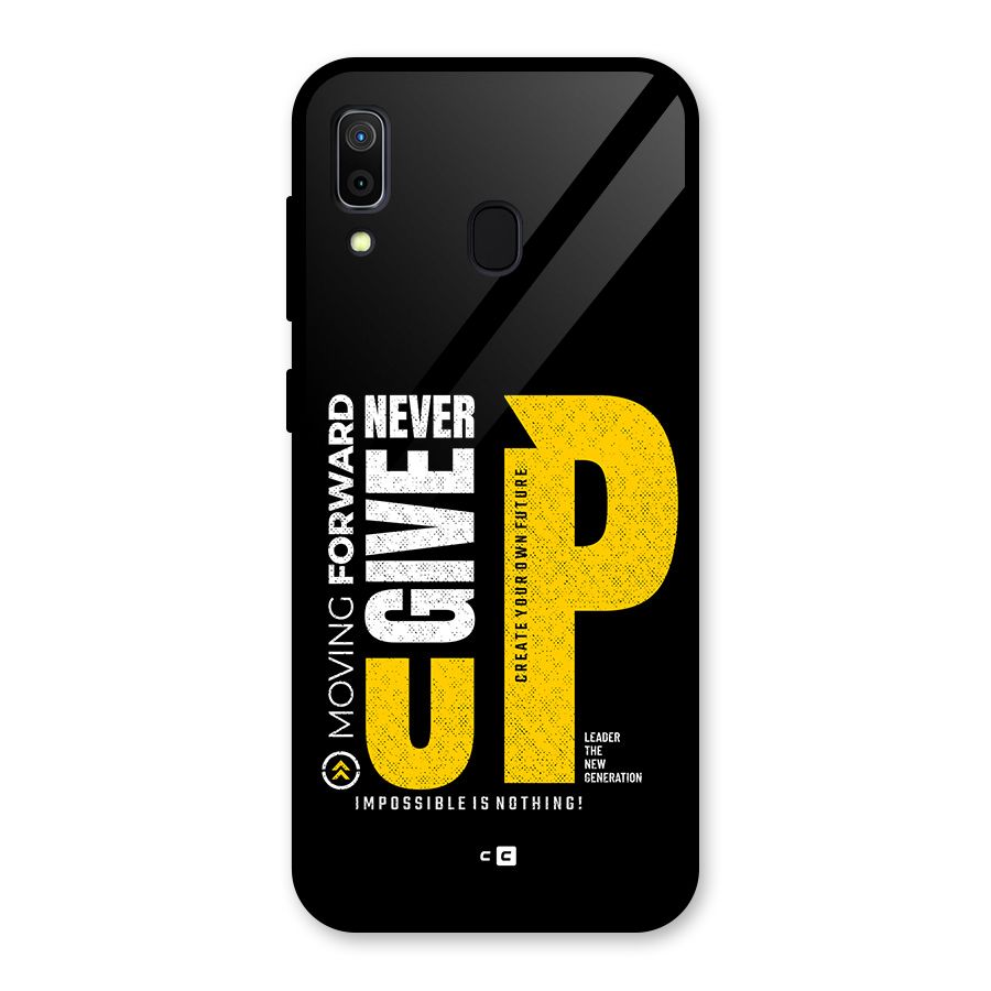 Moving Forward Glass Back Case for Galaxy A30