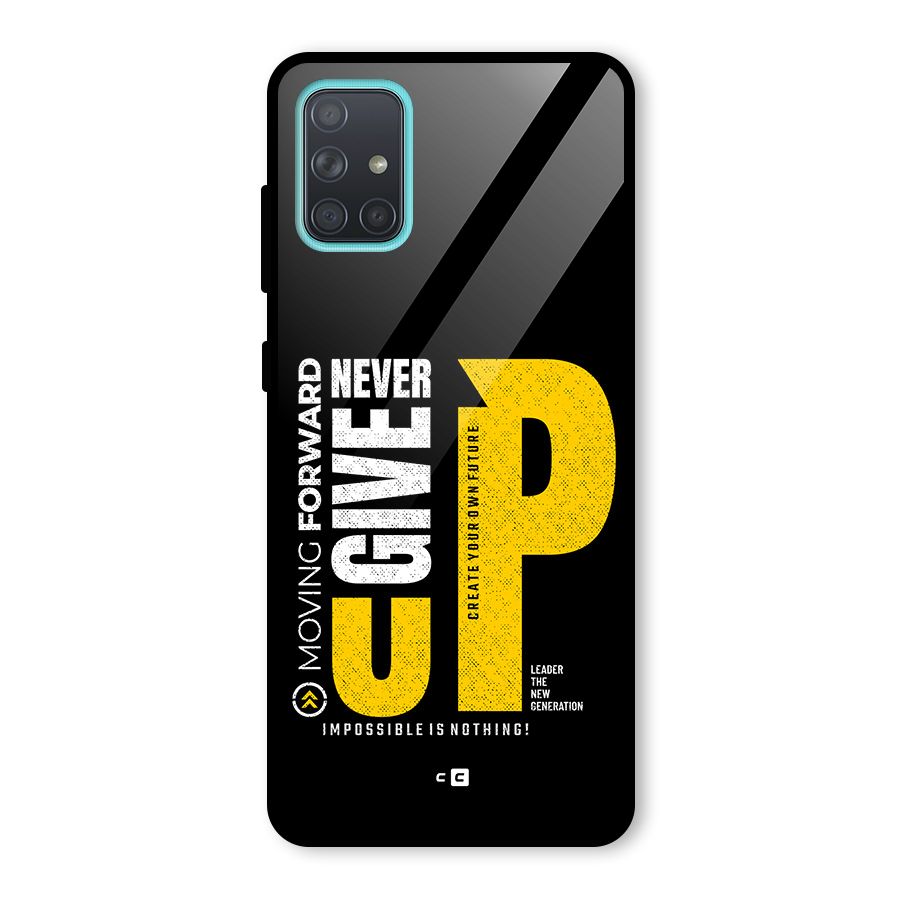 Moving Forward Glass Back Case for Galaxy A71