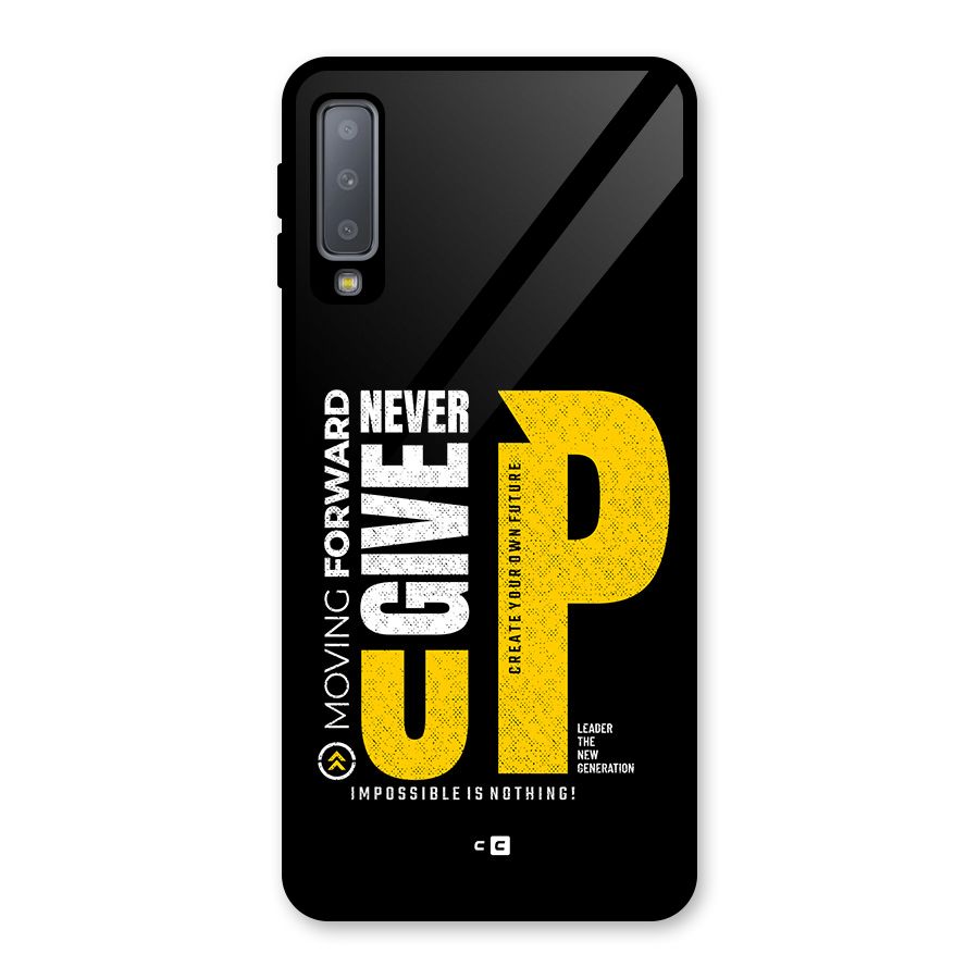 Moving Forward Glass Back Case for Galaxy A7 (2018)