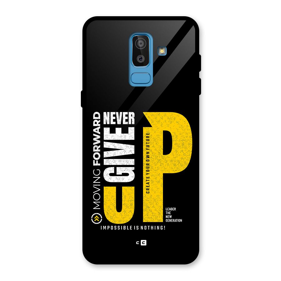 Moving Forward Glass Back Case for Galaxy J8