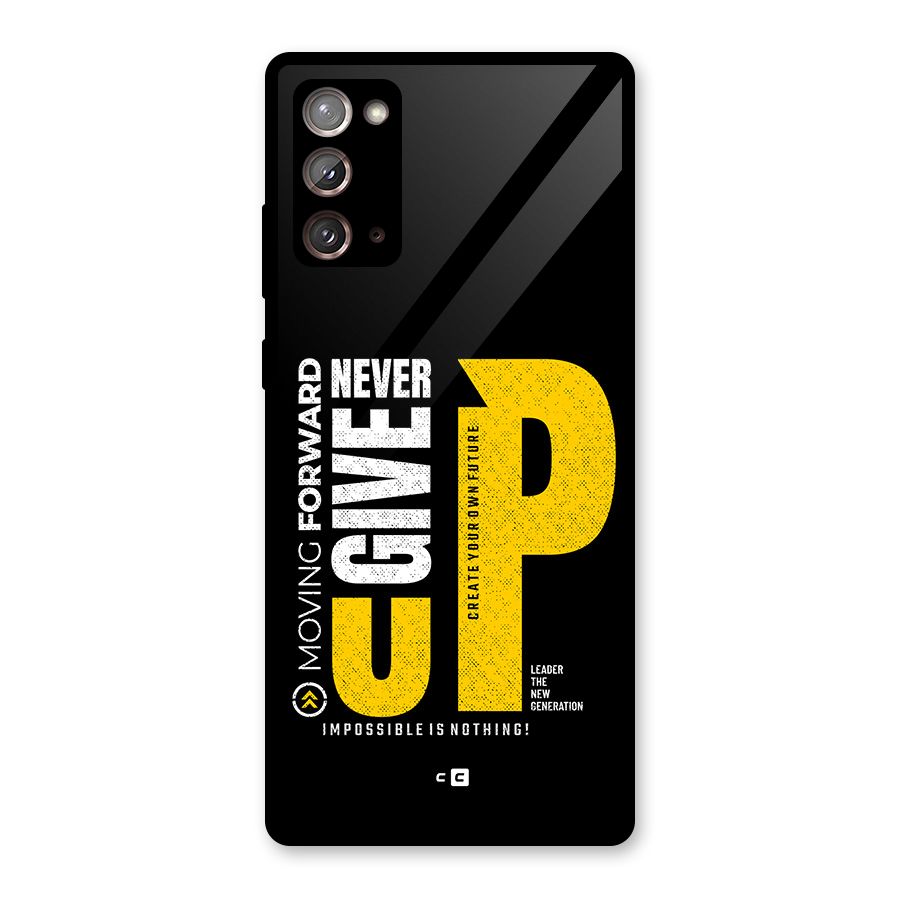 Moving Forward Glass Back Case for Galaxy Note 20