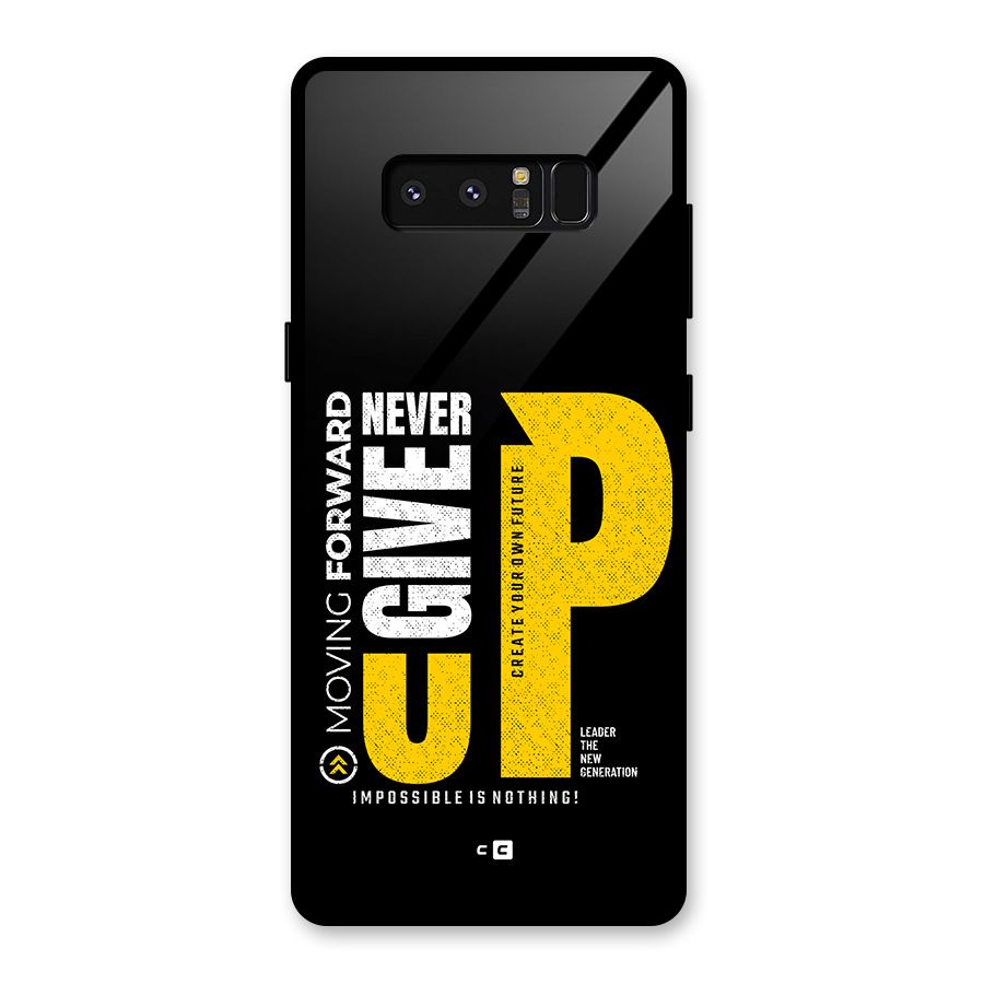 Moving Forward Glass Back Case for Galaxy Note 8