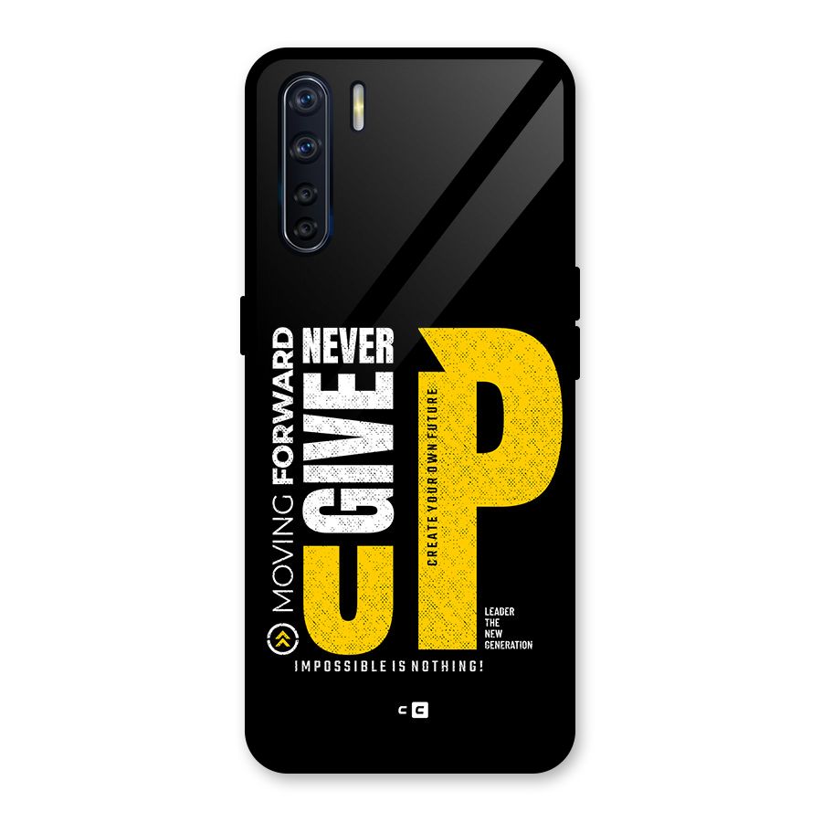 Moving Forward Glass Back Case for Oppo F15