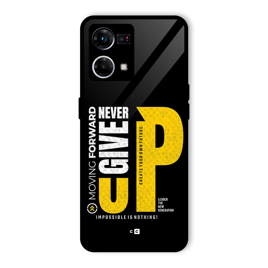 Moving Forward Glass Back Case for Oppo F21 Pro 4G