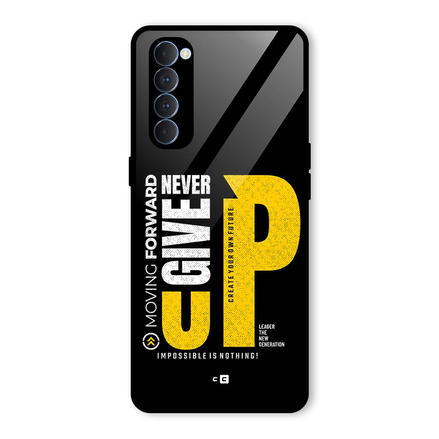 Moving Forward Glass Back Case for Oppo Reno4 Pro