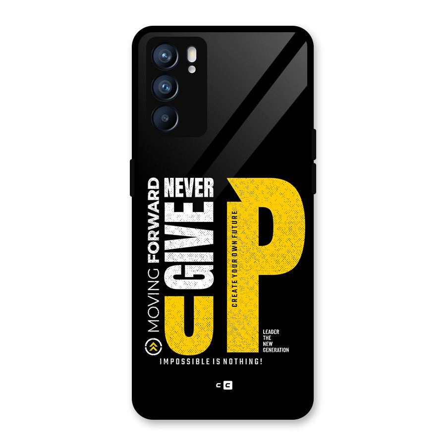 Moving Forward Glass Back Case for Oppo Reno6 5G
