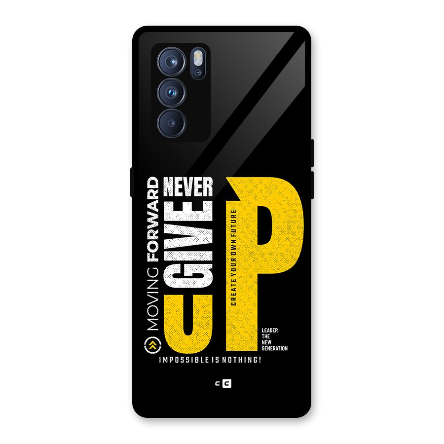 Moving Forward Glass Back Case for Oppo Reno6 Pro 5G