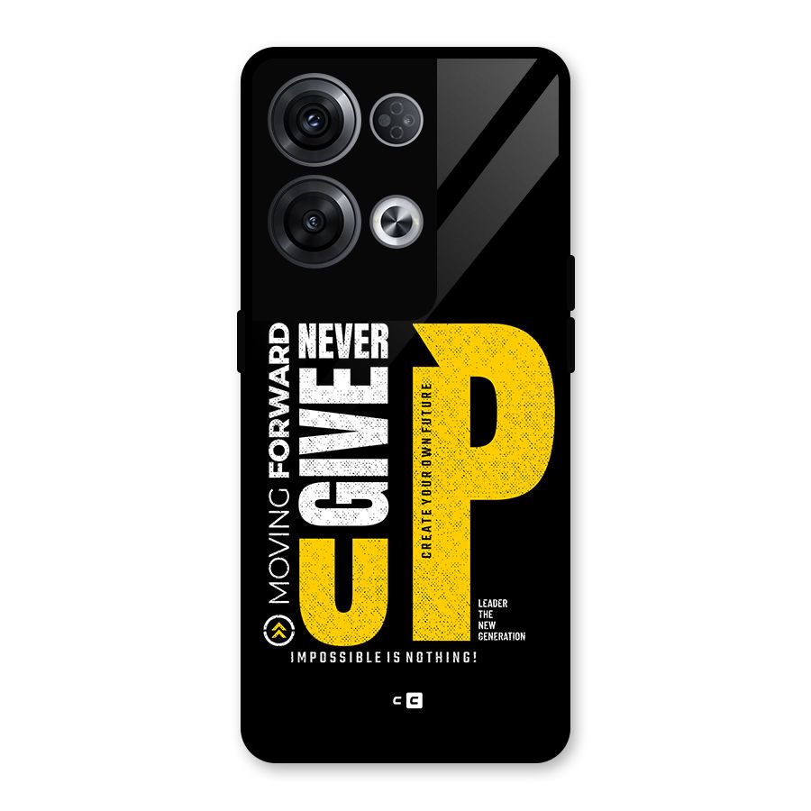 Moving Forward Glass Back Case for Oppo Reno8 Pro 5G
