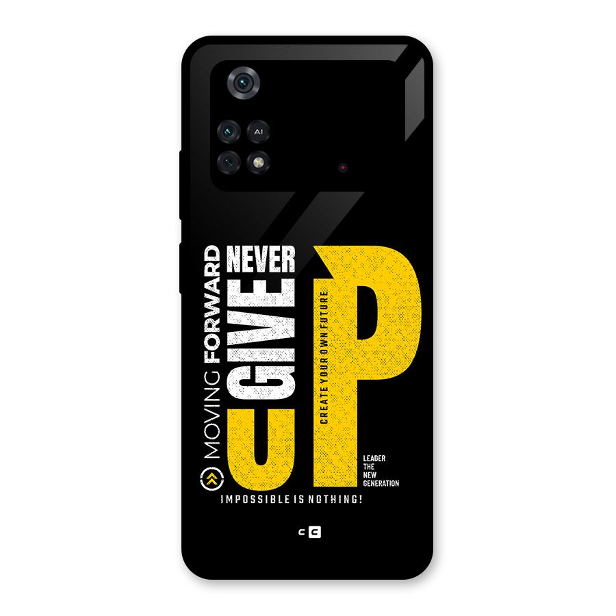 Moving Forward Glass Back Case for Poco M4 Pro 4G