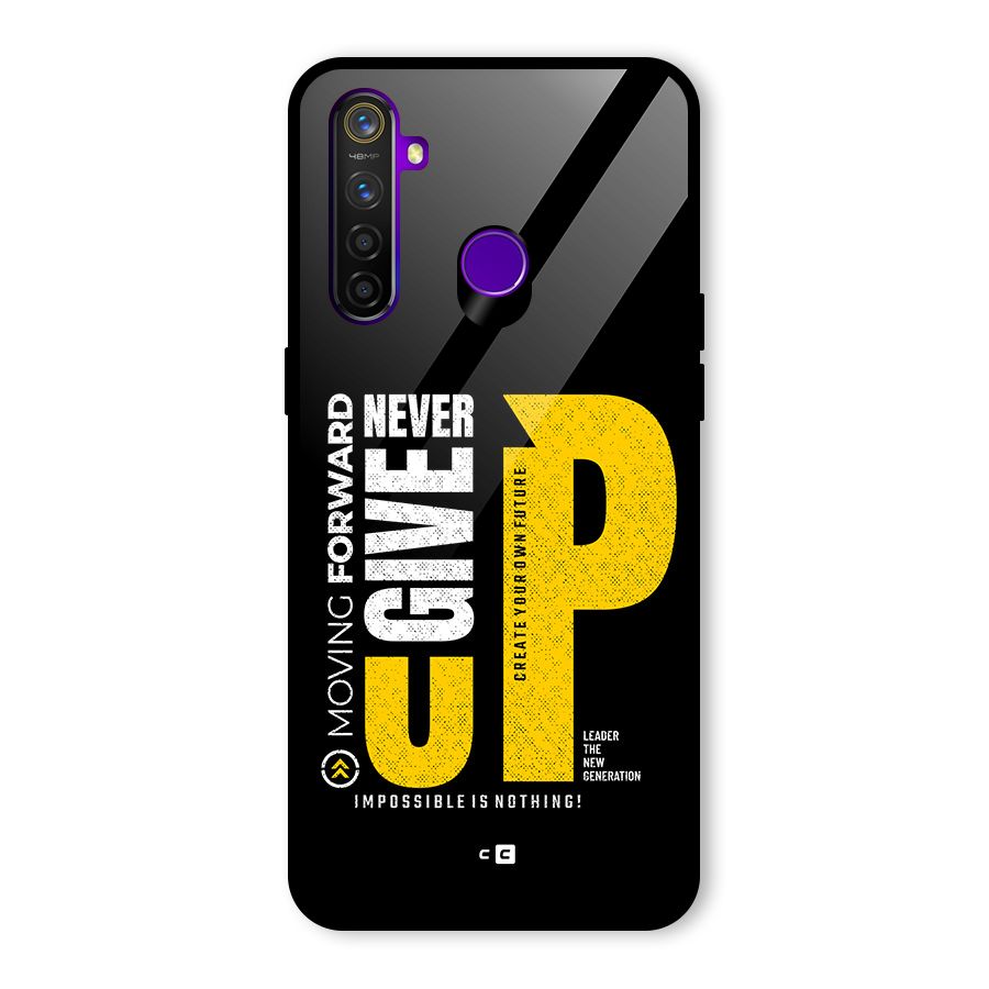 Moving Forward Glass Back Case for Realme 5 Pro