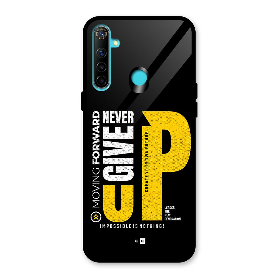 Moving Forward Glass Back Case for Realme 5i