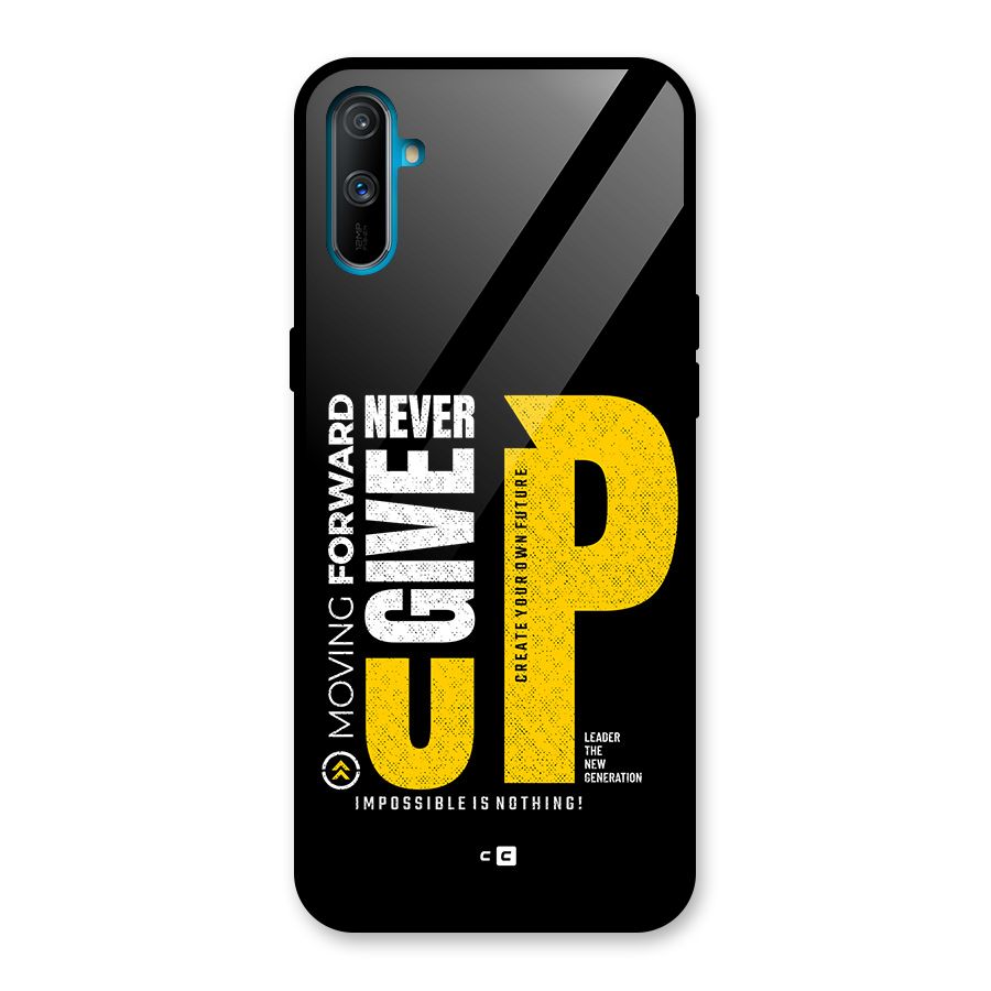 Moving Forward Glass Back Case for Realme C3