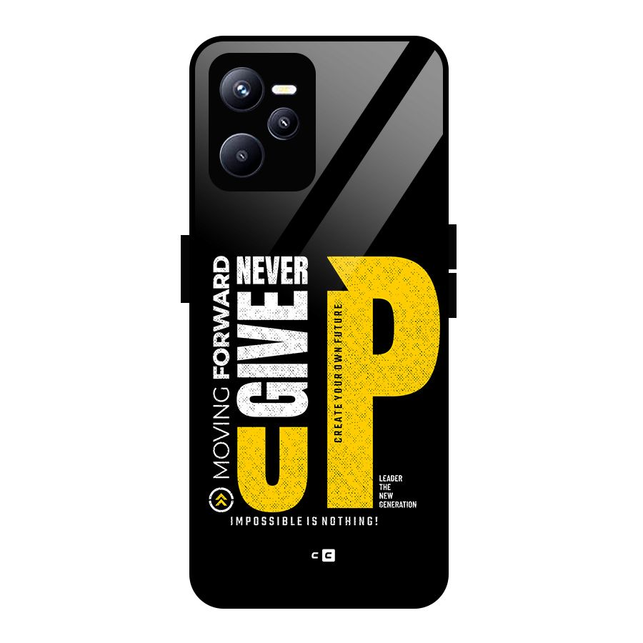 Moving Forward Glass Back Case for Realme C35