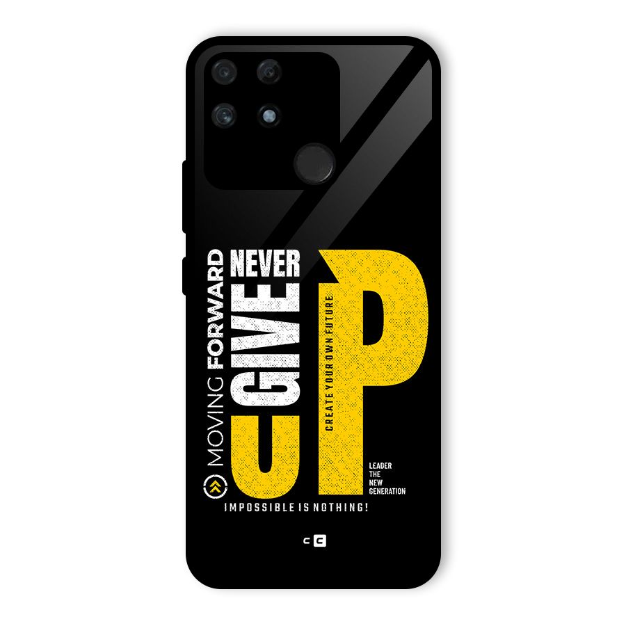 Moving Forward Glass Back Case for Realme Narzo 50A