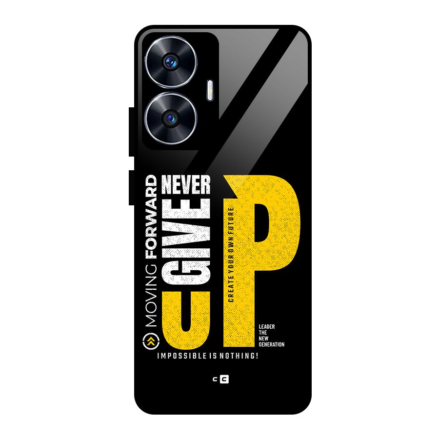 Moving Forward Glass Back Case for Realme Narzo N55