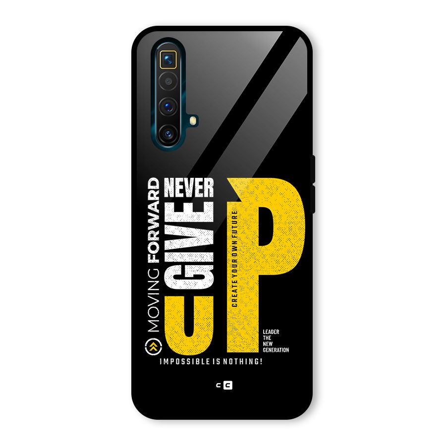 Moving Forward Glass Back Case for Realme X3