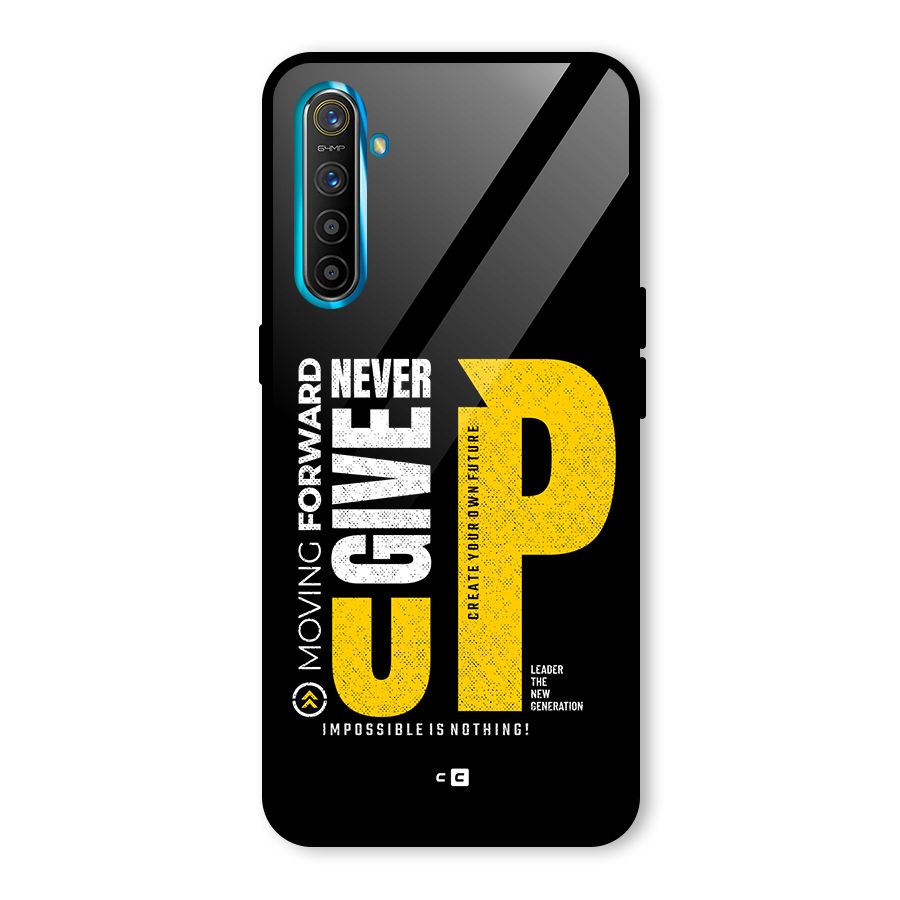 Moving Forward Glass Back Case for Realme XT