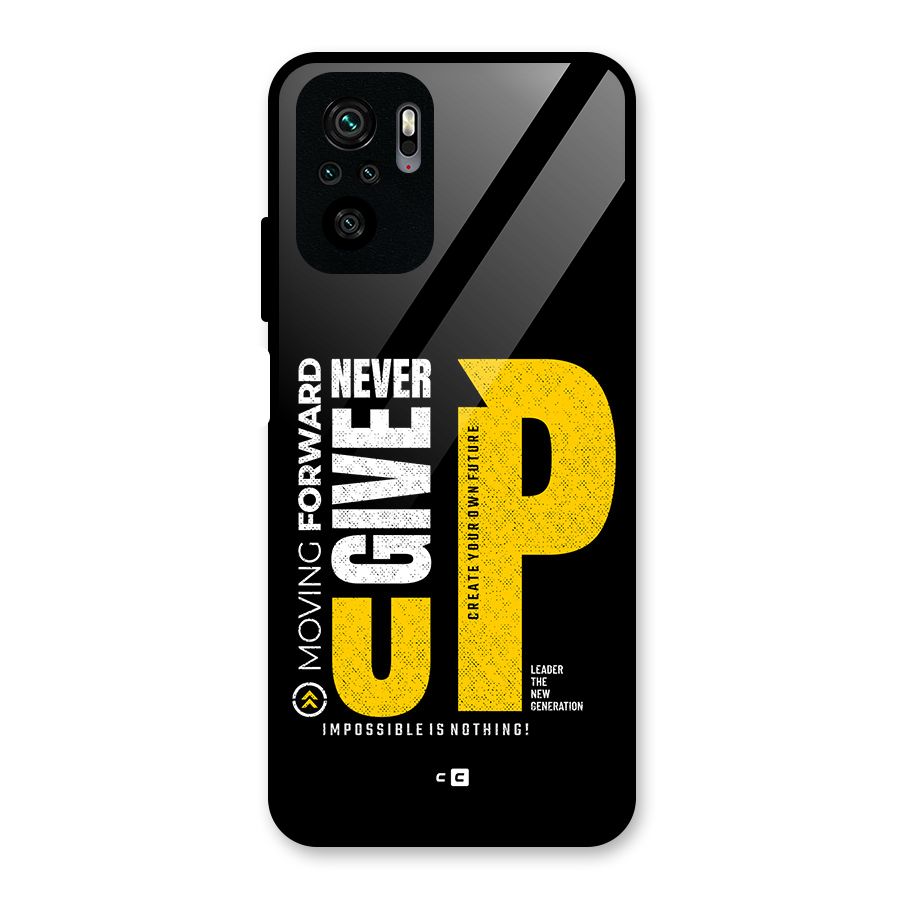 Moving Forward Glass Back Case for Redmi Note 11 SE
