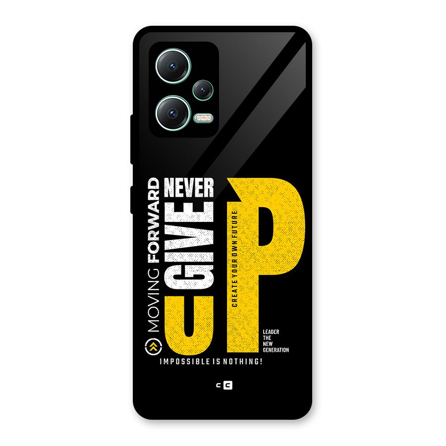 Moving Forward Glass Back Case for Redmi Note 12 5G