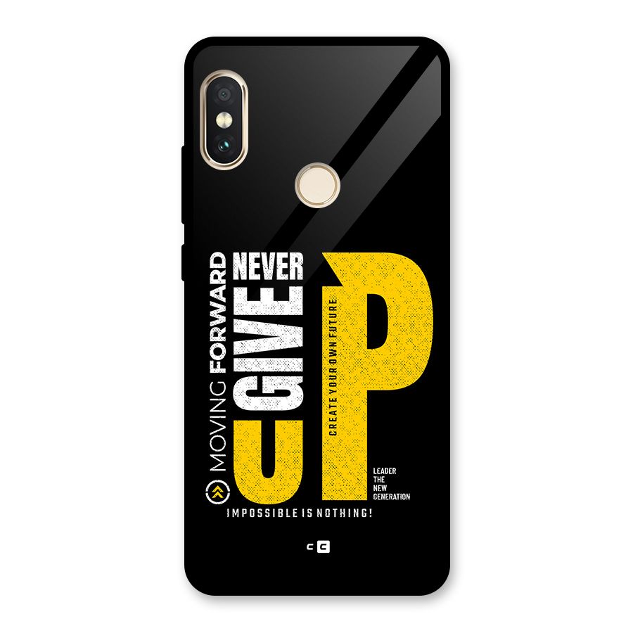 Moving Forward Glass Back Case for Redmi Note 5 Pro