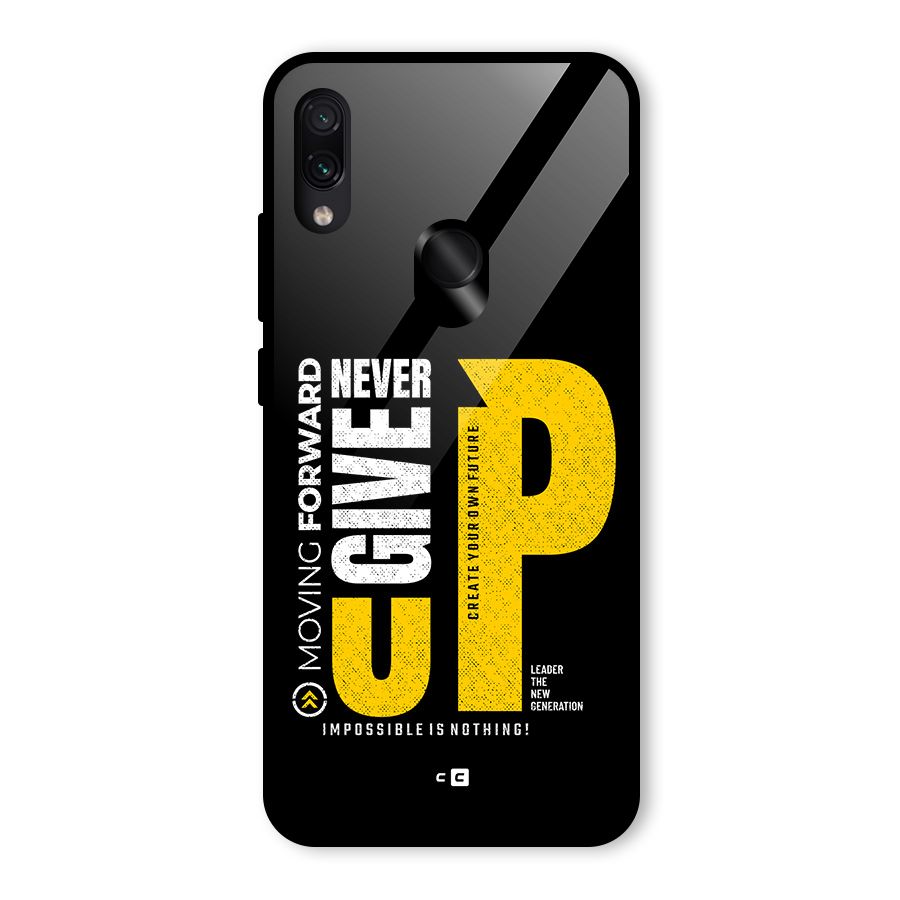 Moving Forward Glass Back Case for Redmi Note 7 Pro