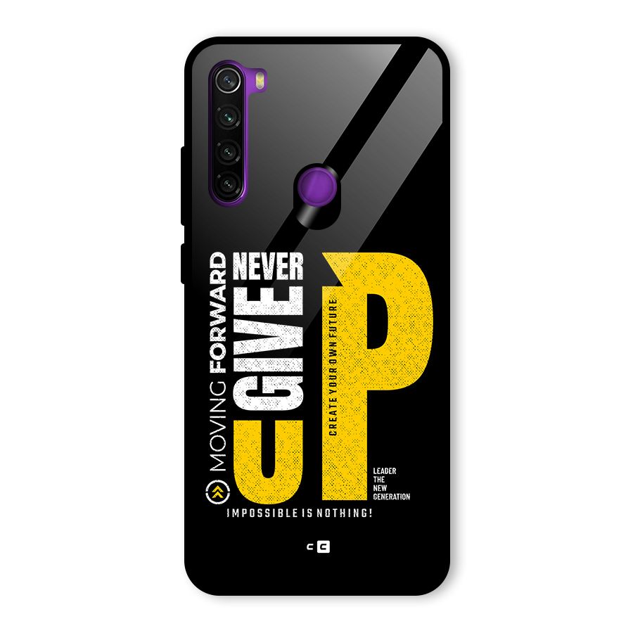 Moving Forward Glass Back Case for Redmi Note 8