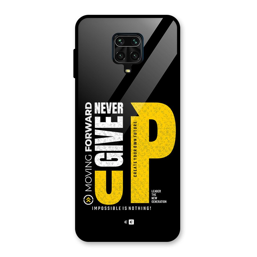 Moving Forward Glass Back Case for Redmi Note 9 Pro