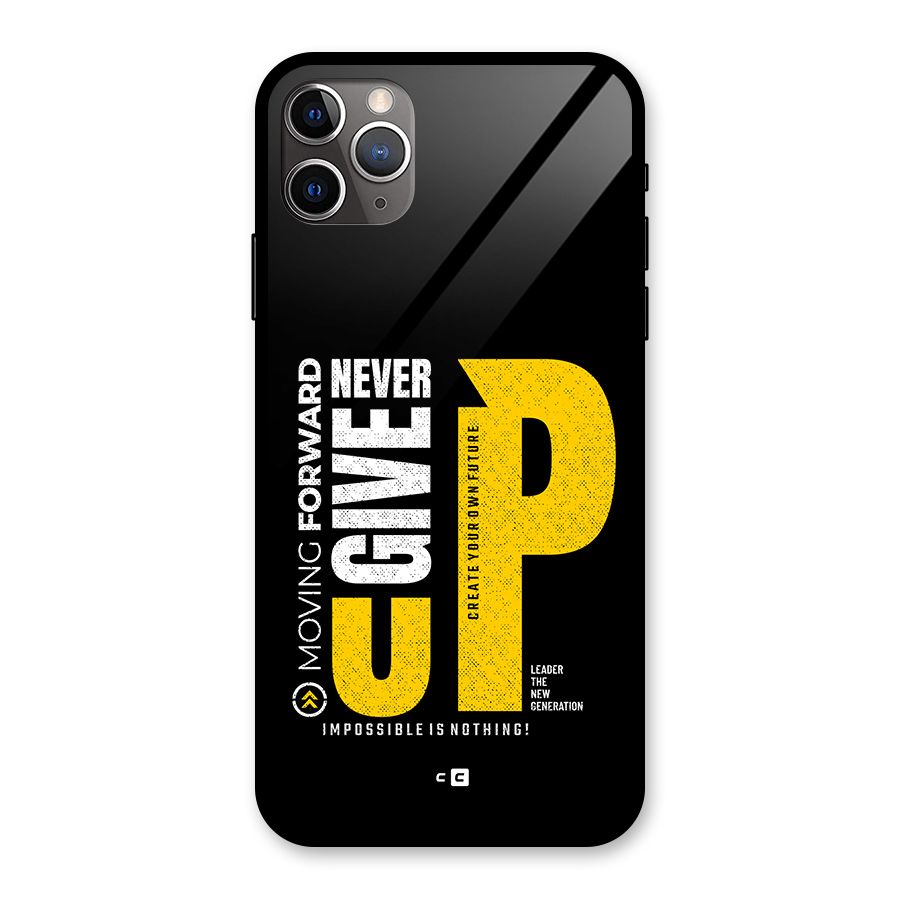 Moving Forward Glass Back Case for iPhone 11 Pro Max