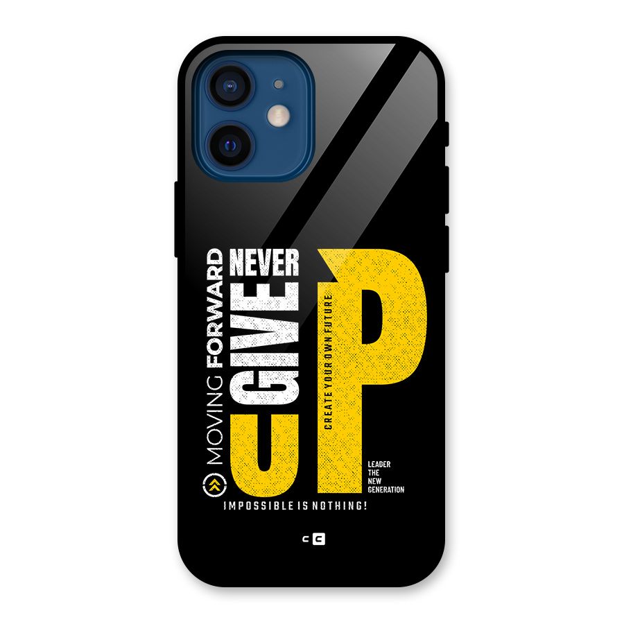Moving Forward Glass Back Case for iPhone 12 Mini
