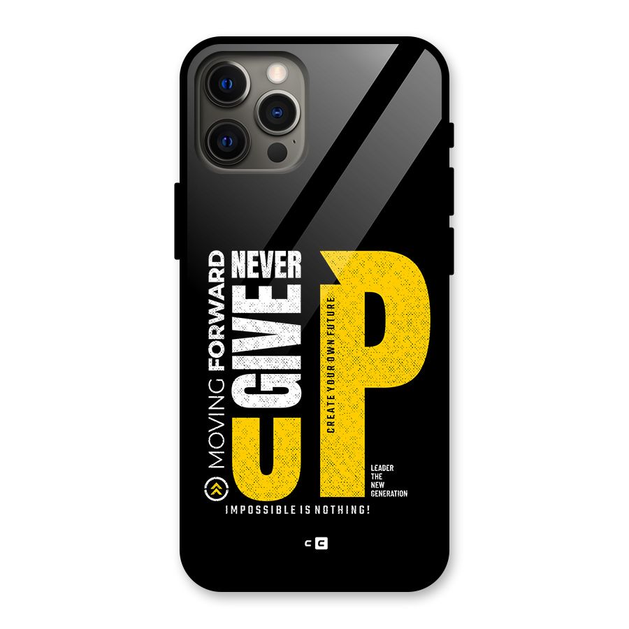 Moving Forward Glass Back Case for iPhone 12 Pro Max