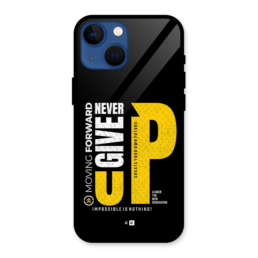 Moving Forward Glass Back Case for iPhone 13 Mini