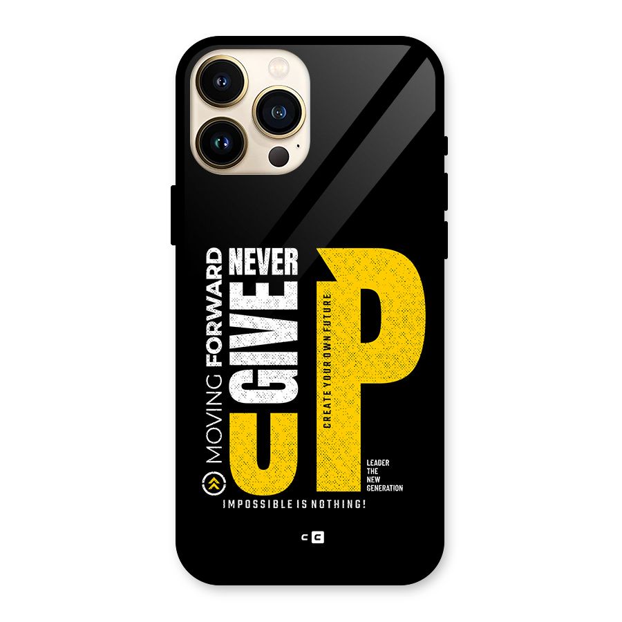 Moving Forward Glass Back Case for iPhone 13 Pro Max