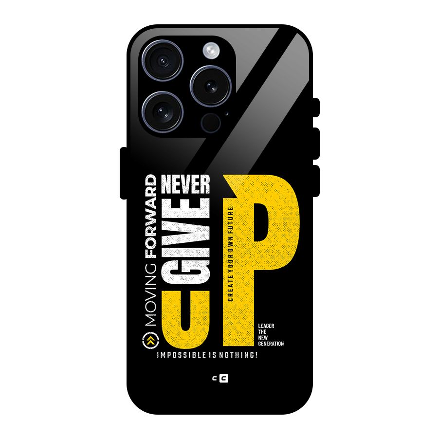 Moving Forward Glass Back Case for iPhone 15 Pro