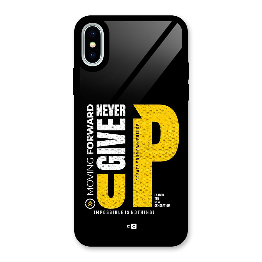Moving Forward Glass Back Case for iPhone X
