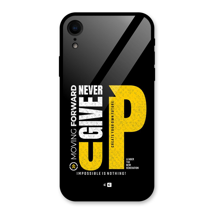 Moving Forward Glass Back Case for iPhone XR