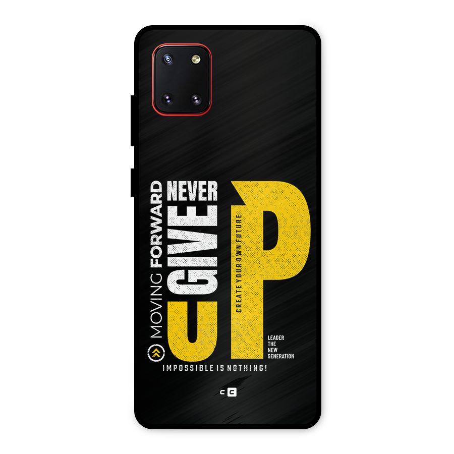 Moving Forward Metal Back Case for Galaxy Note 10 Lite