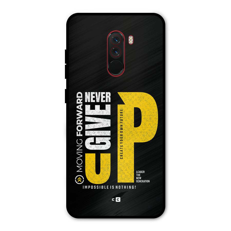 Moving Forward Metal Back Case for Poco F1
