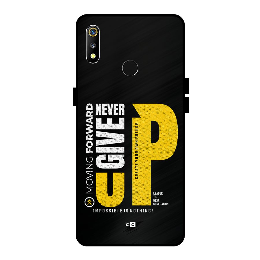 Moving Forward Metal Back Case for Realme 3i
