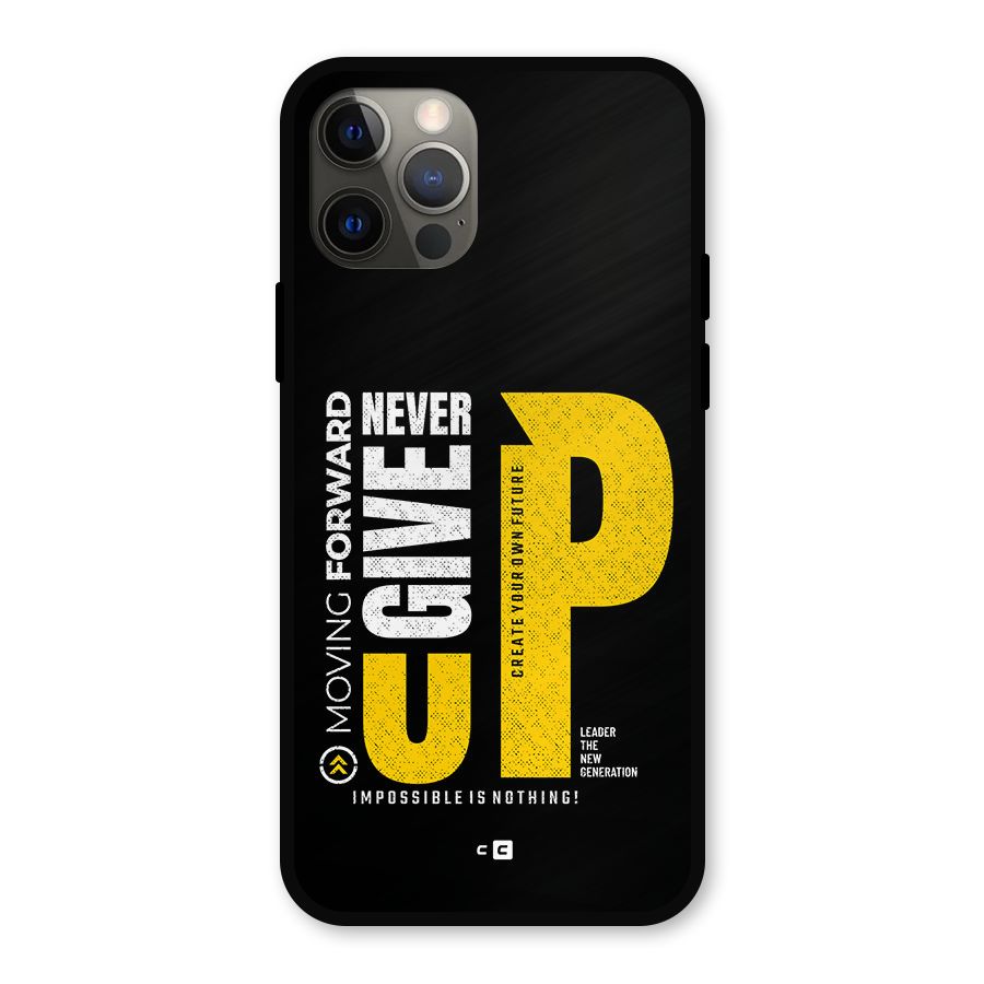 Moving Forward Metal Back Case for iPhone 12 Pro