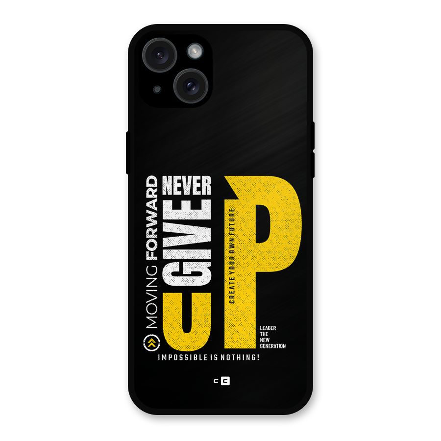Moving Forward Metal Back Case for iPhone 15 Plus