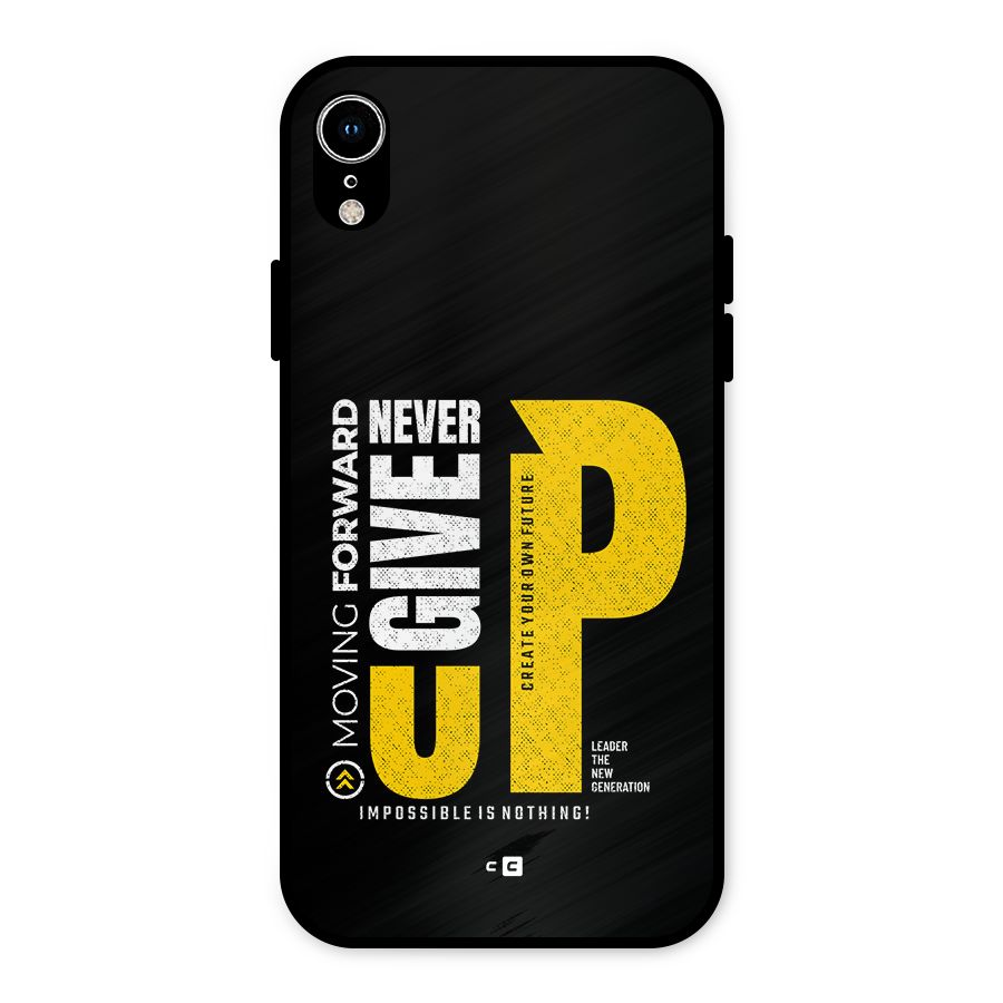 Moving Forward Metal Back Case for iPhone XR