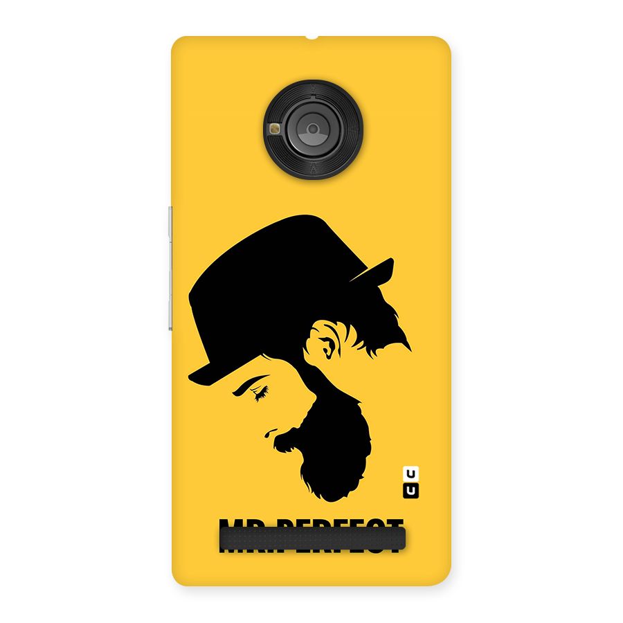 Mr Perfect Back Case for Yu Yunique