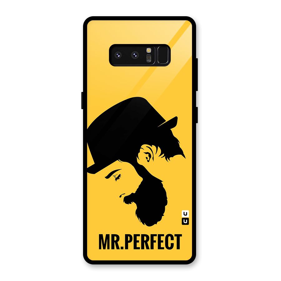 Mr Perfect Glass Back Case for Galaxy Note 8