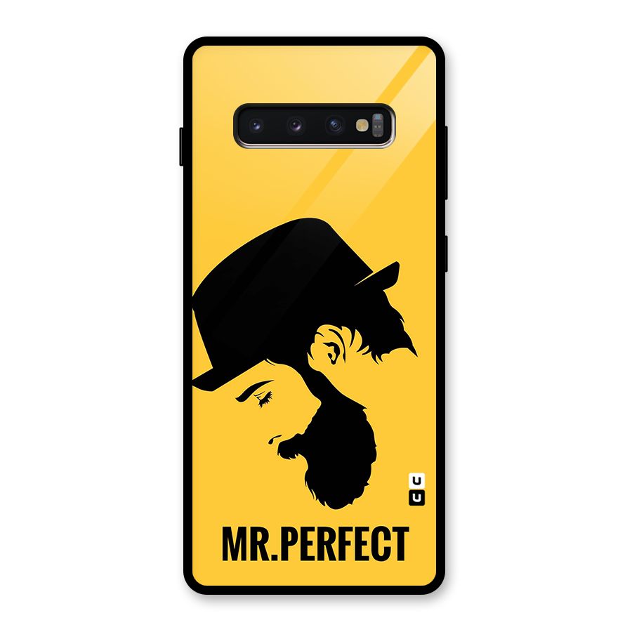 Mr Perfect Glass Back Case for Galaxy S10 Plus