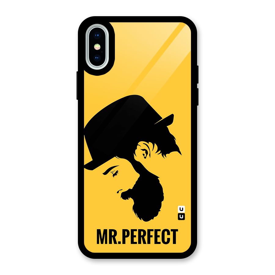 Mr Perfect Glass Back Case for iPhone XS