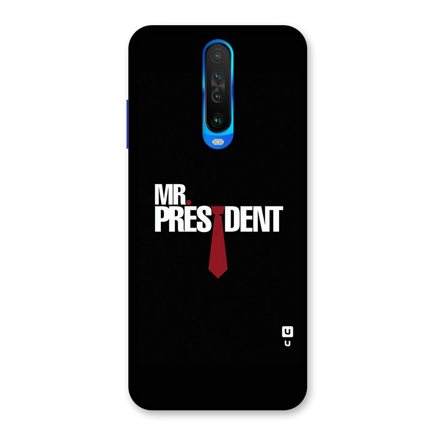Mr President Back Case for Poco X2