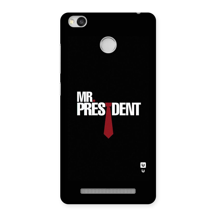 Mr President Back Case for Redmi 3S Prime