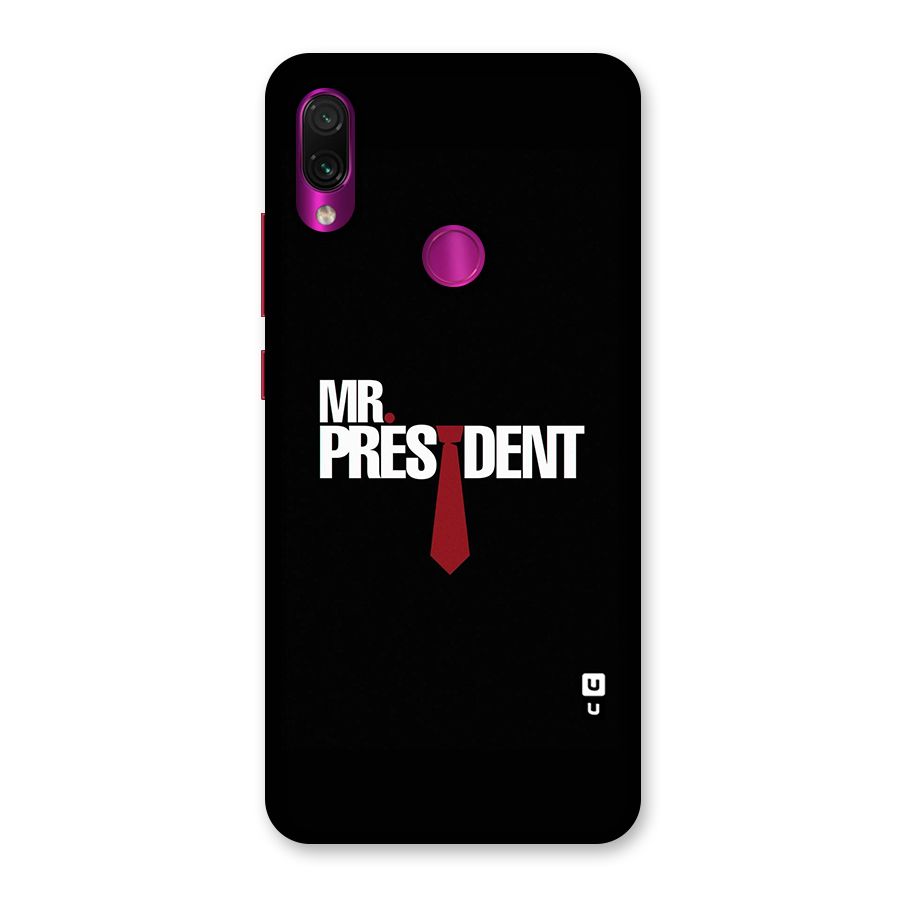 Mr President Back Case for Redmi Note 7 Pro